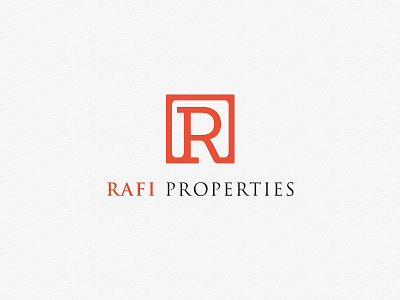 Rafi Properties Logo brand branding clean construction identity logo modern no monkey business property