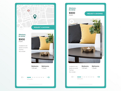 Rent app design figma figmadesign map rent ui