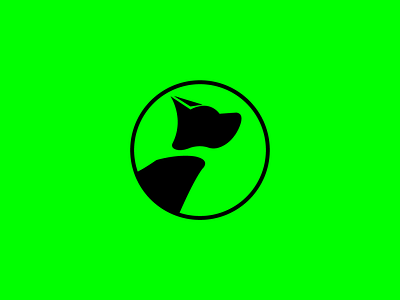 Doberman flat icon logo logo design minimalist