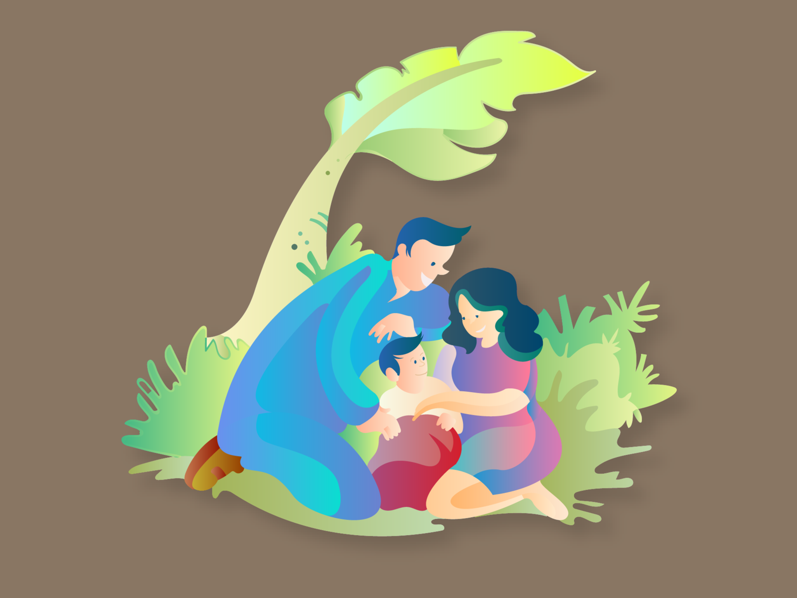 Joyful Parenting Sketch 09 childhealth illustration nature product illustrations