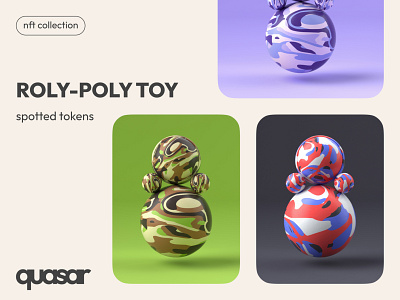 ROLY-POLY NFT COLLECTION | SPOTTED TOKENS 3d cinema4d cryptoart cryptocurrency design illustration nft nft art octane