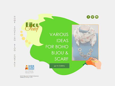 Bijou online shop branding design graphic design illustration logo ui ux vector web design