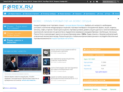 FOREX.ru branding design graphic design logo ui ux web design
