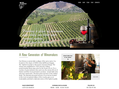 Winemakers site branding design graphic design logo ui ux web design