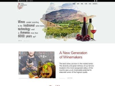 Winemakers site branding design graphic design logo ui ux web design