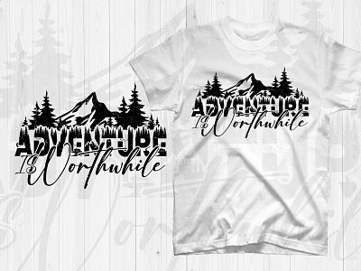 Adventure is worthwhile t shirt design holidays waiting