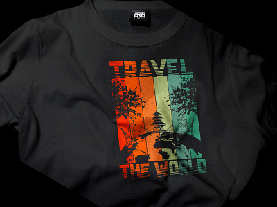 Travel the world graphic vector t shirt design camp nature