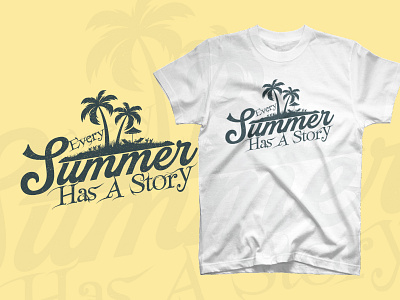 Every summer has a story t shirt design palm summer vacation