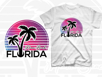Miami beach Florida t shirt design florida miami beach shirt