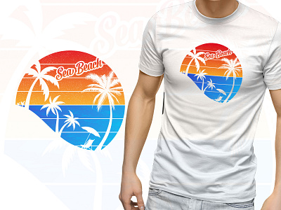 Sea Beach summer t shirt design beach vacation summer t shirt