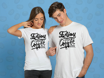 Enjoy your coffee-coffee lover t-shirt design