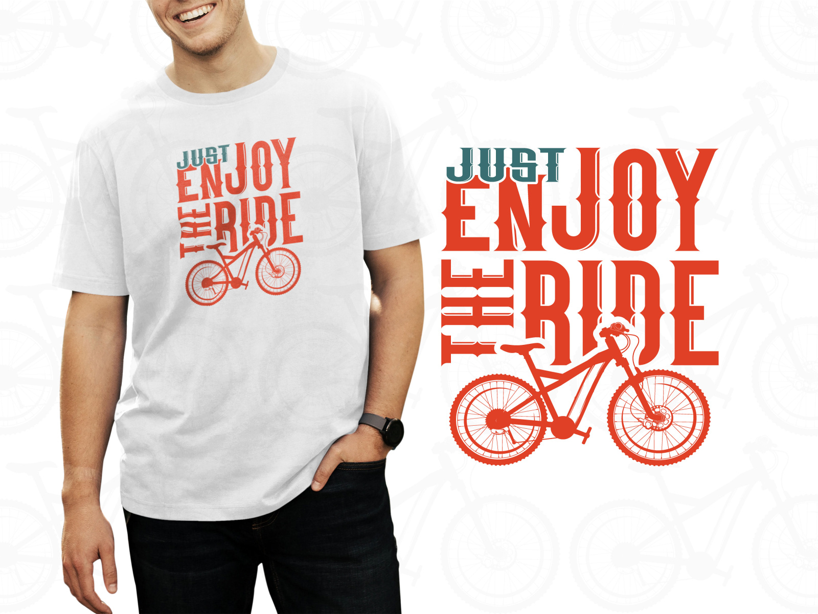 Just Enjoy The Ride T Shirt Design By Md Wasim Akram On Dribbble