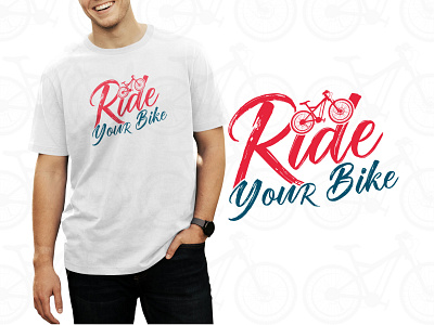 Ride your bike cycling t shirt design bicycles good things good time illustration inspirational motivational typographic typography