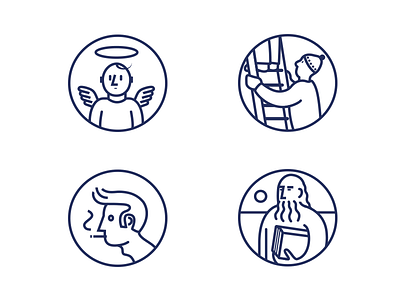 Brand archetypes 2 archetypes brand funny icon pictograms