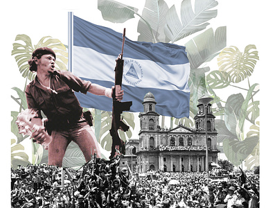 La Revolución Nicaraguense branding central america design illustration latinoart latinx latinxart latinxartist logo nicaragua revolutionary art