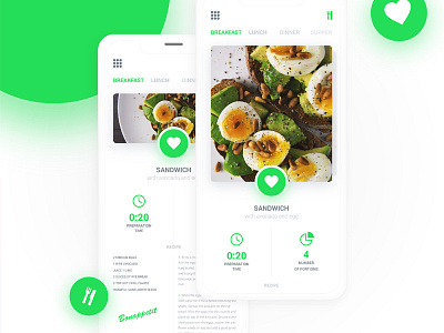 DailyUI - Food App app design food ios iphone minimal search ui ux