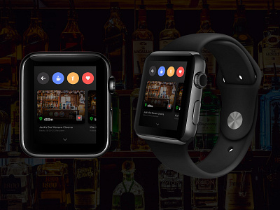 Apple Watch Restaurants app applewatch design ios restaurants search ui ux watch watch os watch ui