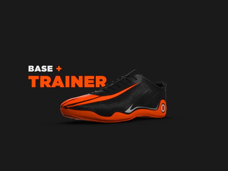 TriMorph 3d animation concept design fitness futbol outdoors shoe soccer sport trail trainer