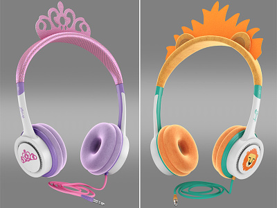IFrogz Little Rockers Headphones 3d headphones ifrogz lighting maya mentalray modeling texturing toys