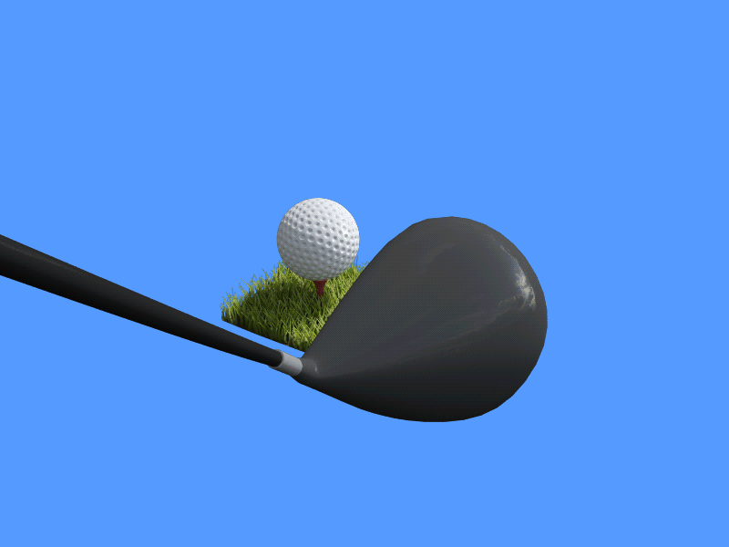 Tee Time 3d animation golf maya