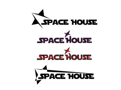 Space House design graphic design icon logo typography vector