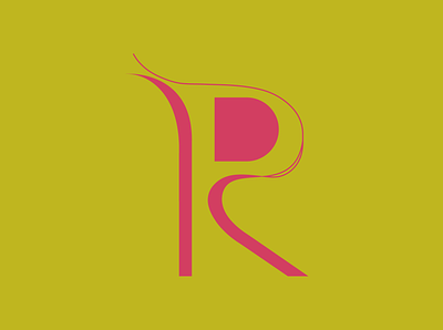 R design icon logo typography vector