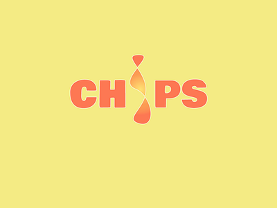 Chips Logo branding chips design graphic design i letter icon logo potatoe potatoes red typography vector yellow