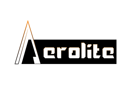 Aerolite design icon logo typography vector