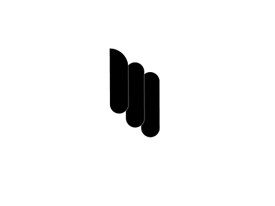 Letter M black design graphic design holding holdings icon letter m logo typography vector white