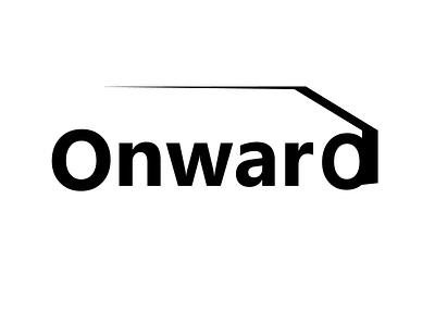 Driverless Car - Onward autonomous design driverless icon logo onward typography vector