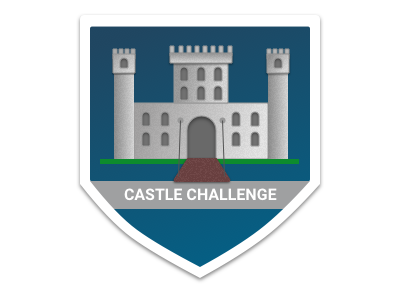 Travel Challenge: Castle Badge badge challenge icon travel