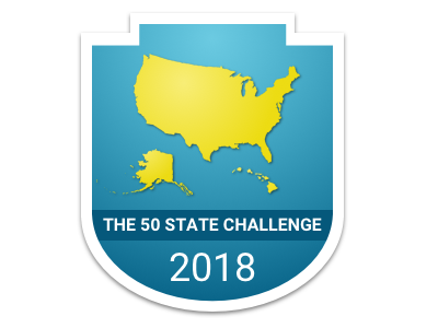 50 State Challenge Badge badge challenge game icon reward travel