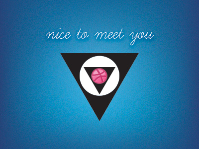 Nice To Meet You debut personal logo photoshop