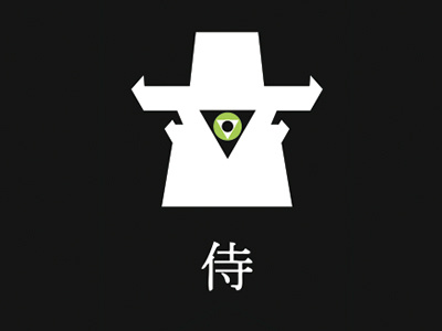 Logo / Samurai kabuto lamp logo product samurai