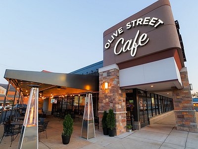 Olive Street Cafe Exterior Signage