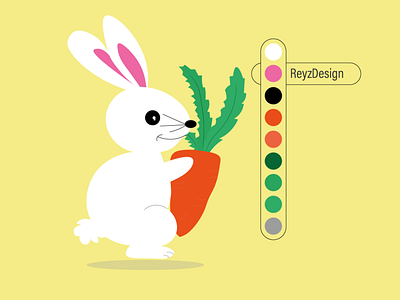 Rabbit app branding design graphic design illustration logo