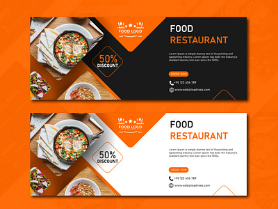 Food Banner app branding design graphic design illustration logo
