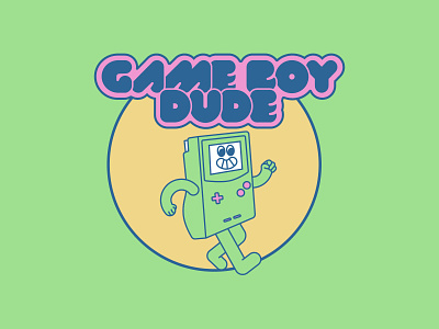 Gameboy dude branding design gameboy gameboy color illustration illustrator logo nintendo vector