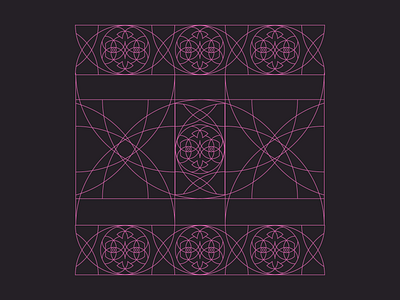 Pattern Design art black design illustrator pattern penrose penrose tiling pink