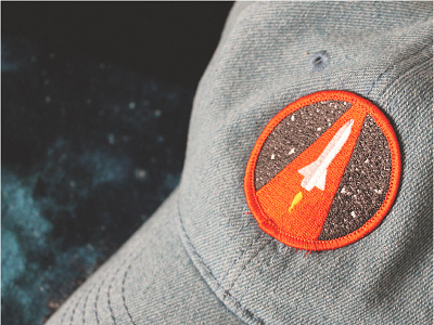 Space Patch astronaut cosmonaut design illustration patch space spaceship