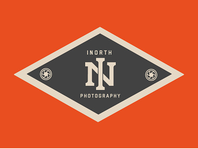 INORTH badge logo monogram photography type