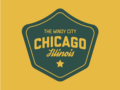 Chicago badge chicago font logo type typography