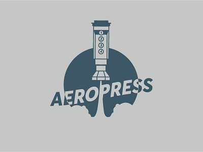 Aeropress aeropress badge coffee logo space