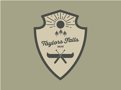 Taylors Falls badge logo minnesota outdoors