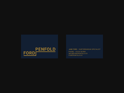 Ford Penfold visual identity #2 branding branding design corporate design design graphic design identity logo logo design logodesign subterranean typography wordmark