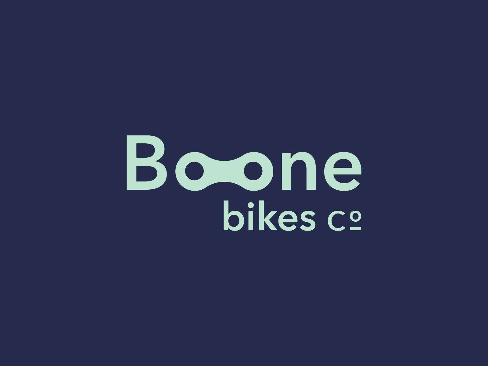 Boone Bikes Co identity lockup logo logodesign mark simple
