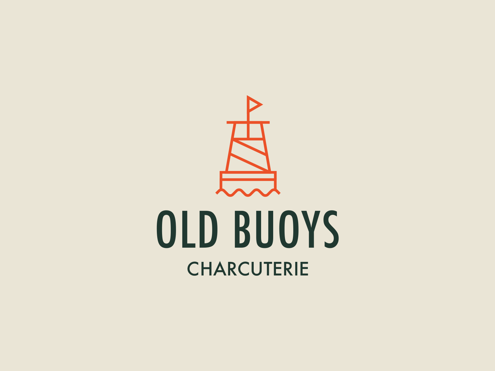 Old Buoys Charcuterie branding design identity lockup logo logodesign mark simple