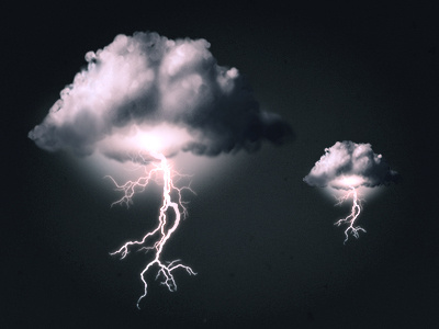 Storm Cloud Icon atmosphere cloud dark effect freebie icon illustration lightning realism realistic