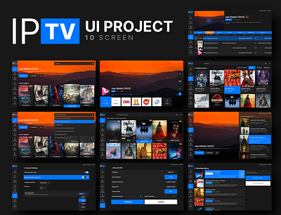 IPTV User Interface Concept 2022 android tv clean epg ip iptv live tv movie screen search smart smart tv trends tv tv app ui ui design user interface ux ux design