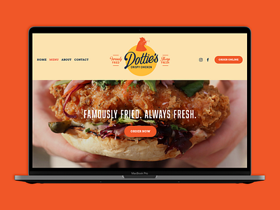 Dottie's Crispy Chicken Branding and Web Design